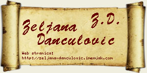 Željana Dančulović vizit kartica